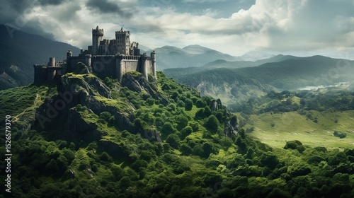 old castle in the mountains