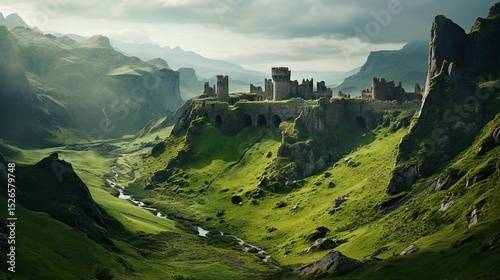 old castle in the mountains