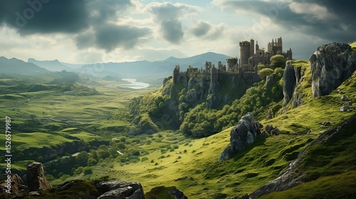 old castle in the mountains
