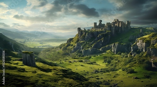 old castle in the mountains