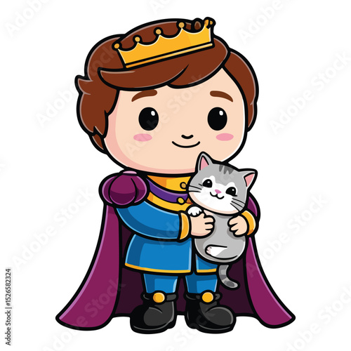 Adorable Prince Icon Pack with Elegant Clothes