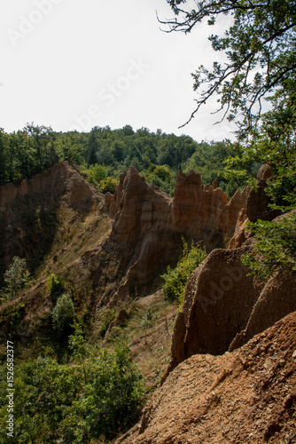 Sand Pyramids located near the city of Foča in Bosnia and Herzegovina. The Sand Pyramids are a fascinating natural phenomenon.