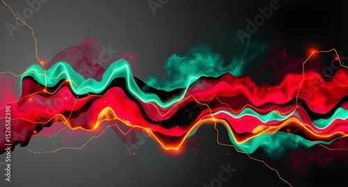 abstract colorful wave background