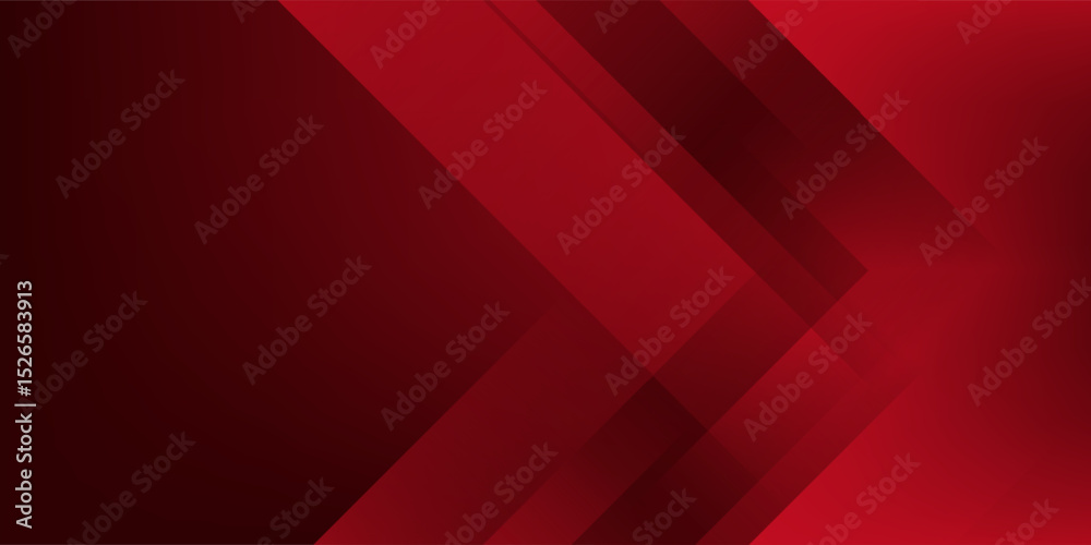 Obraz premium Abstract geometric dark red background. Dynamic shapes composition. Vermilion base for website, print, base for banners, wallpapers, EPS 10