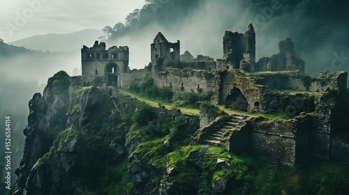 old castle in the mountains