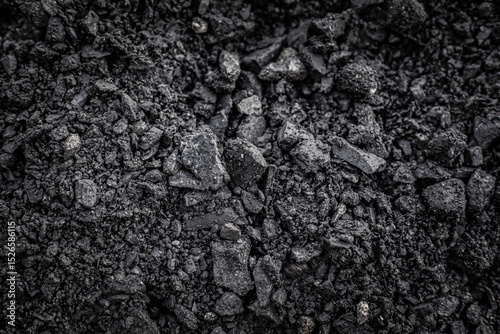 Black coal. Natural coal as background. Energy industry. Can be used as fuel for coal industry.
