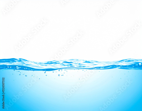 Dynamic Water Splash on White Background – Fresh and Clear Liquid Motion Capture