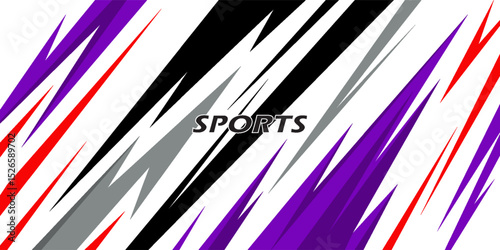 Exclusive and sporty color racing car livery design. Printable vector file below. Universal use.