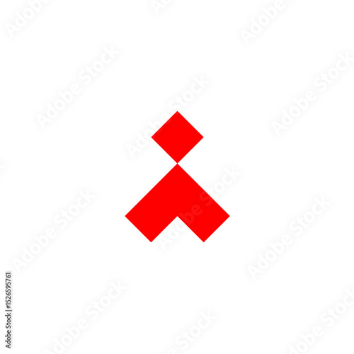Pixel Art Red Cross Symbol – Minimalist Digital Icon Design