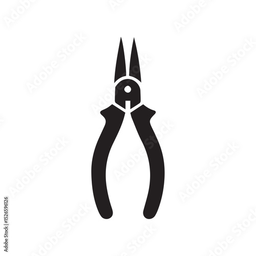 pliers on white background