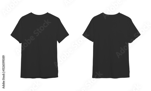 Customizable t-shirt mockup with transparent background