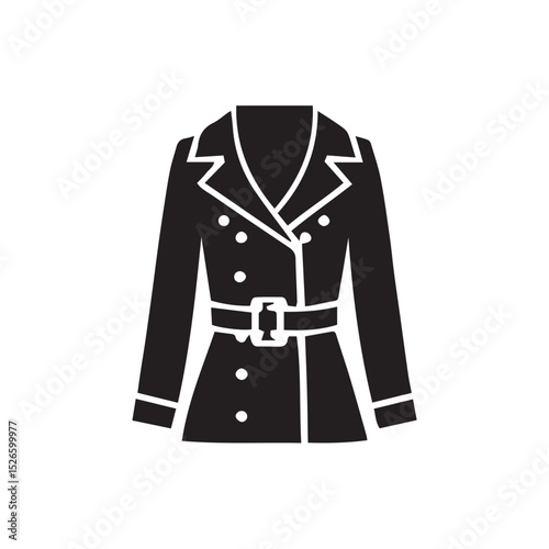 female jacket isolated on white