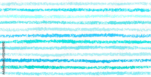 Blue sea seamless pattern. Crayon vector wavy line