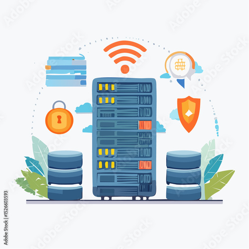 vector illustration of modern infographic