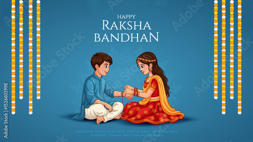 Raksha bandhan festival greeting card India. editable abstract vector illustration design. Happy Raksha Bandhan with nice Decorative Rakhi for Raksha Bandhan.