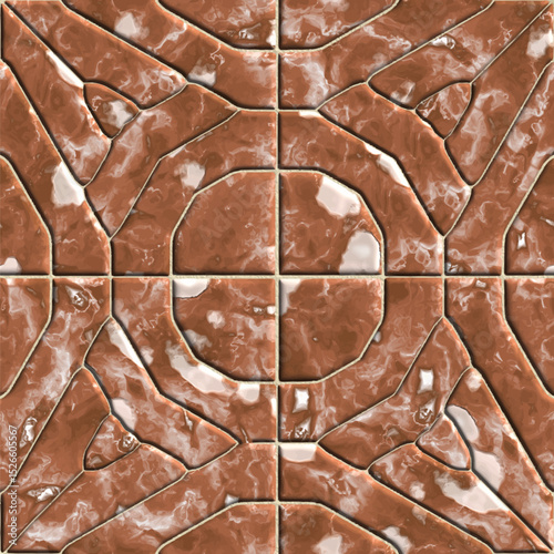 Creative patterned texture in the form of square tiles