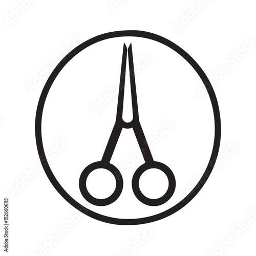 scissors icons with thumbs-up gesture in flat vector style. Symbolizes approval, quality cutting, craftsmanship, and satisfaction. Ideal for design, tailoring, crafting, and positive feedback visuals.