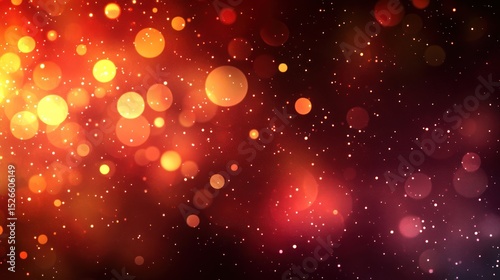 Abstract bokeh background of warm, festive colors