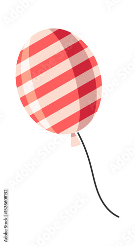 Striped balloon independence day design