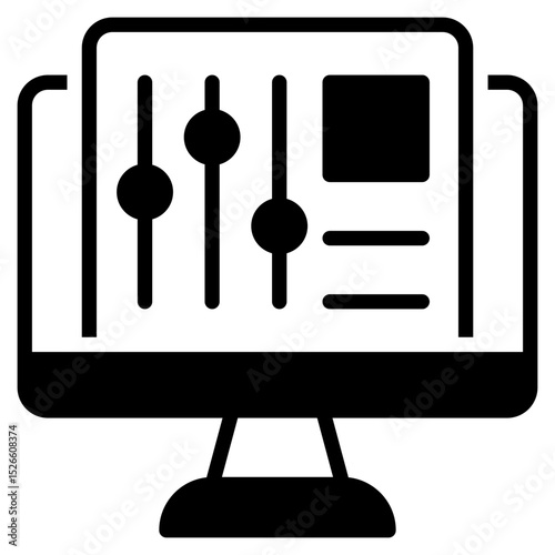 Admin Panel outline mixed icon