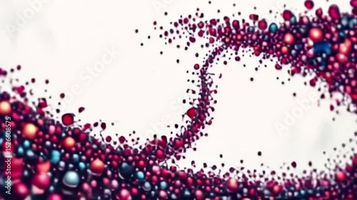 Abstract Colorful Swirling Particles