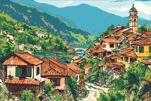 village in the mountains
