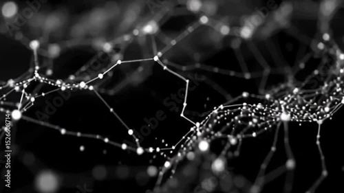Abstract Network Connection: Data Visualization and Connectivity Concept