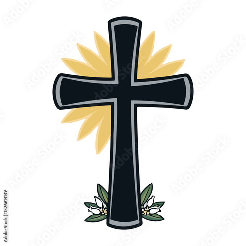 Icon Pack of Peaceful Figure and Small Sheep