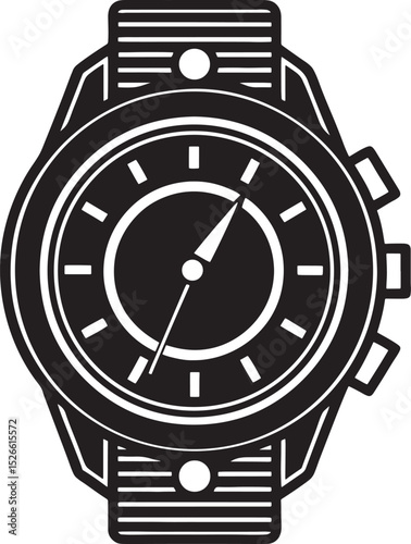 vector illustration of a watch