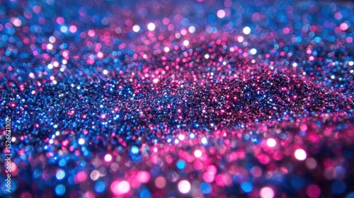 Sparkling blend of pink and blue glitter.