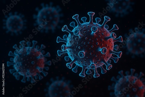 abstract blue background with dna