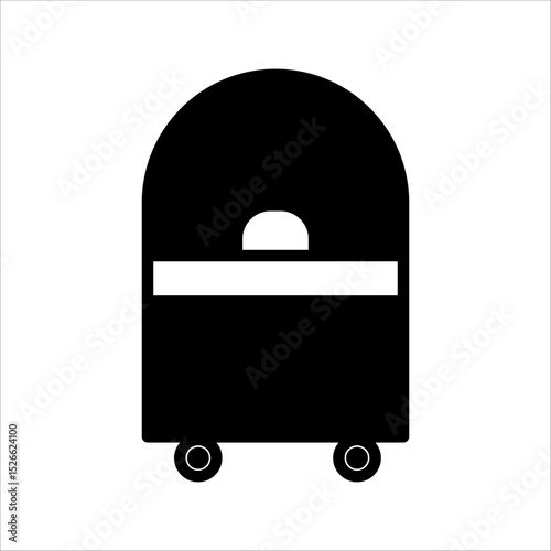 Ticket office icon, logo on white background 