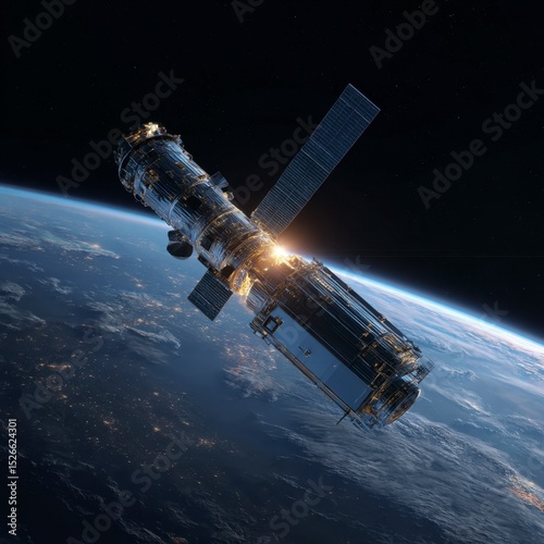 Wallpaper Mural Space station orbiting earth Torontodigital.ca