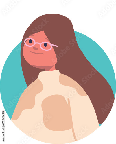 Cute girl child in eyewear