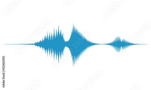 Sound Wave Visualisation, Podcast sound waves set. Waveform pattern for music player, podcast, voise message, music app. Audio wave icon