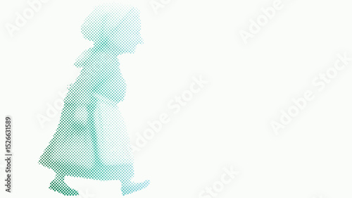Senior woman walking, symbolizing early retirement planning with copy space