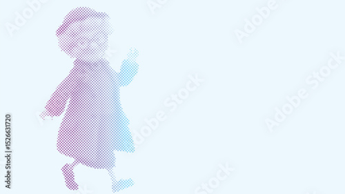 Senior woman walking, symbolizing early retirement planning with copy space