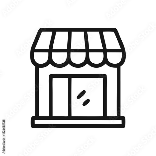 Storefront Icon – Shop or Small Business Line Illustration