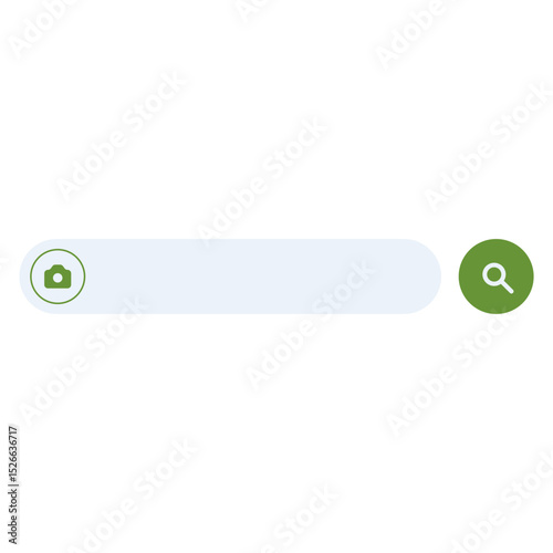 Search bar ui frame. Vector flat template design for internet browser or web page with elements.