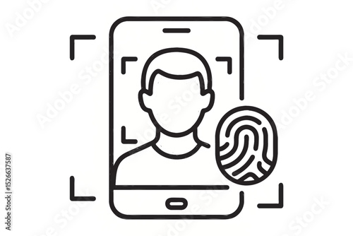Mobile phone icons and communication symbols in 3D vector style
