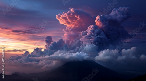 illustration of clouds in the afternoon