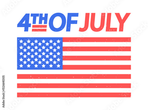 Fourth july independence day emblem