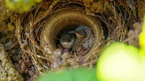 Tiny Birds in a Nest: A Close-Up Look at Baby Birds