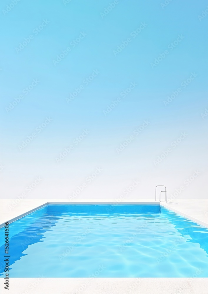 Obraz premium Poolside outdoors swimming sports.