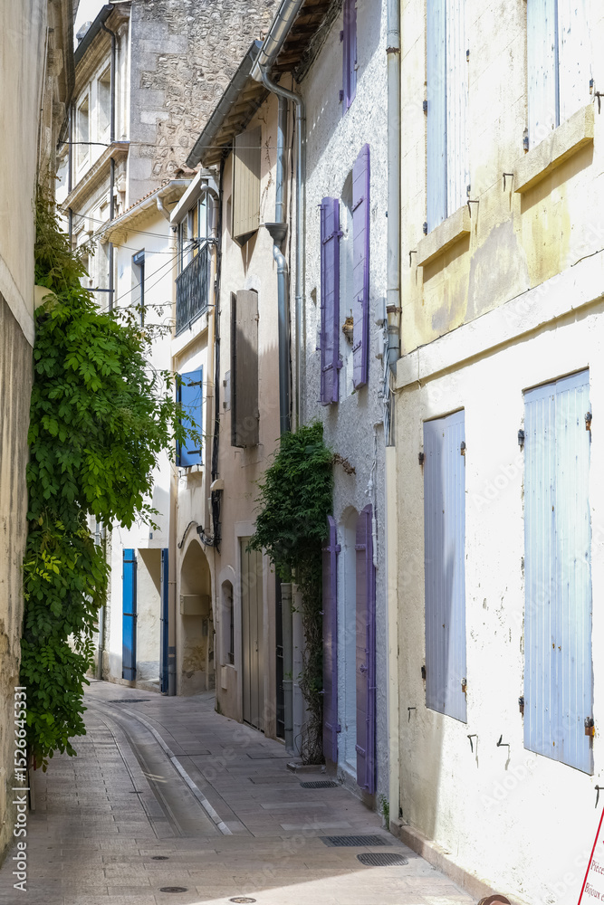 Fototapeta premium Saint-Remy-de-Provence in France, village in the south, ancient houses in the center 