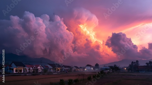 illustration of clouds in the afternoon