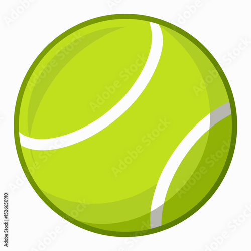 tennis ball isolated on white