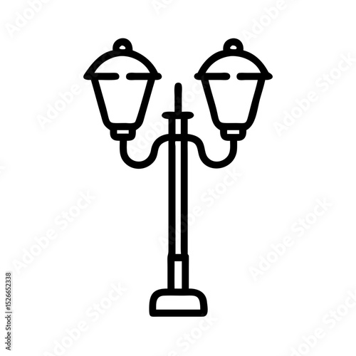 Modern Street Lamp Icon