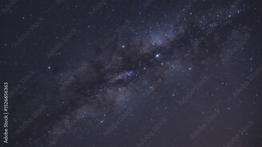 Fototapeta premium Stunning milky way galaxy view with starry night sky in deep space