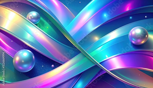 Abstract Colorful Geometric Design Background
